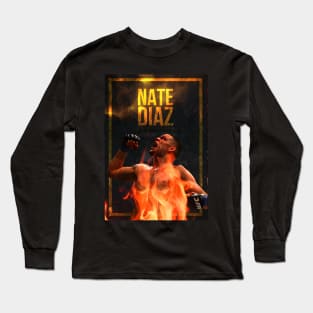 Nate Diaz Gold Long Sleeve T-Shirt